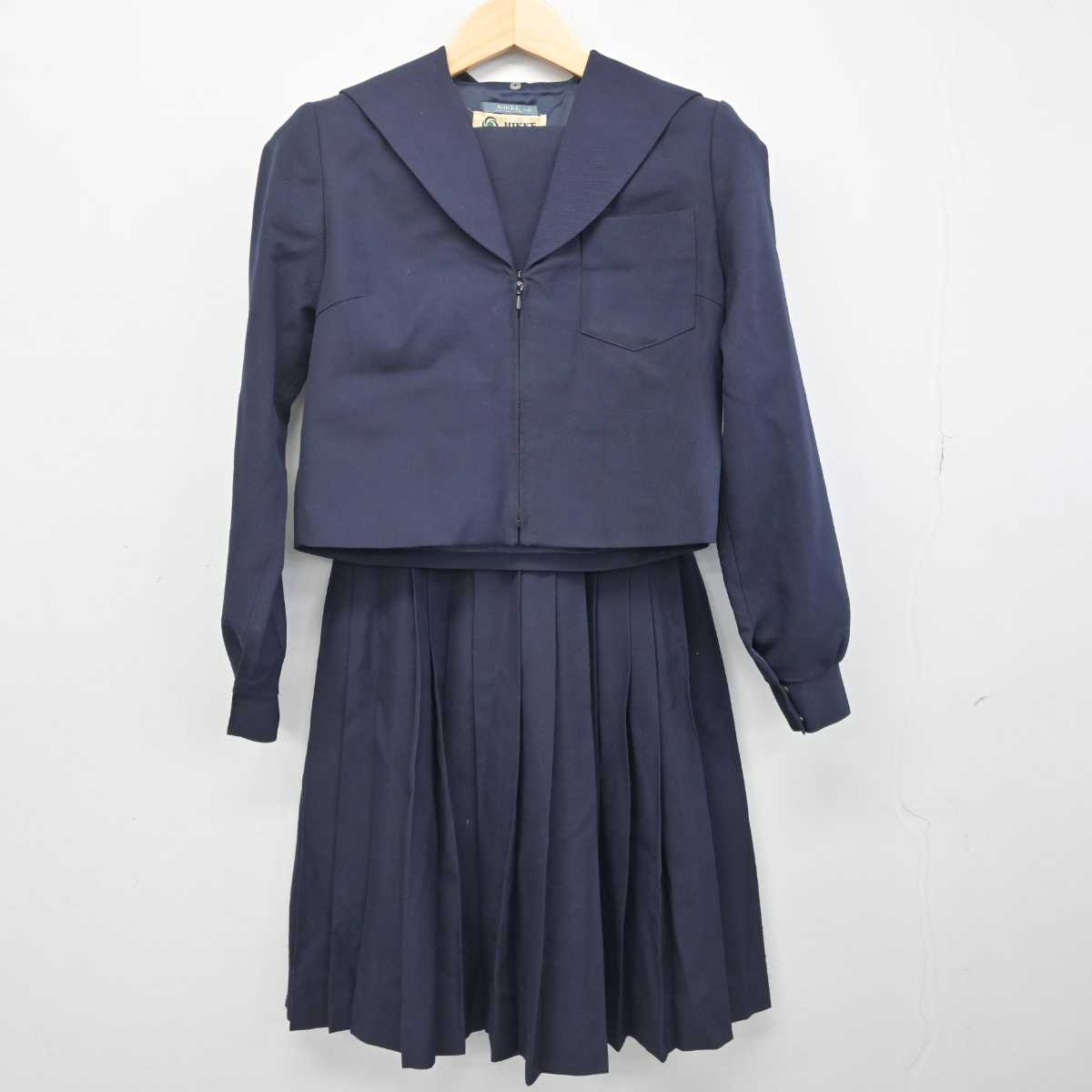 【中古】愛知県 円上中学校 女子制服 2点 (セーラー服・スカート) sf052166