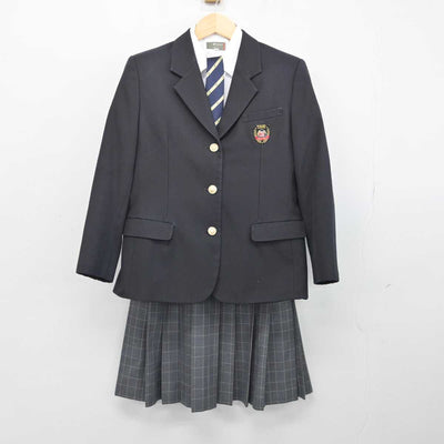 【中古】千葉県 芝浦工業大学柏高等学校 女子制服 4点 (ブレザー・シャツ・スカート) sf052179