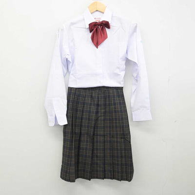 【中古】千葉県 芝浦工業大学柏中学校 女子制服 3点 (シャツ・スカート) sf052184