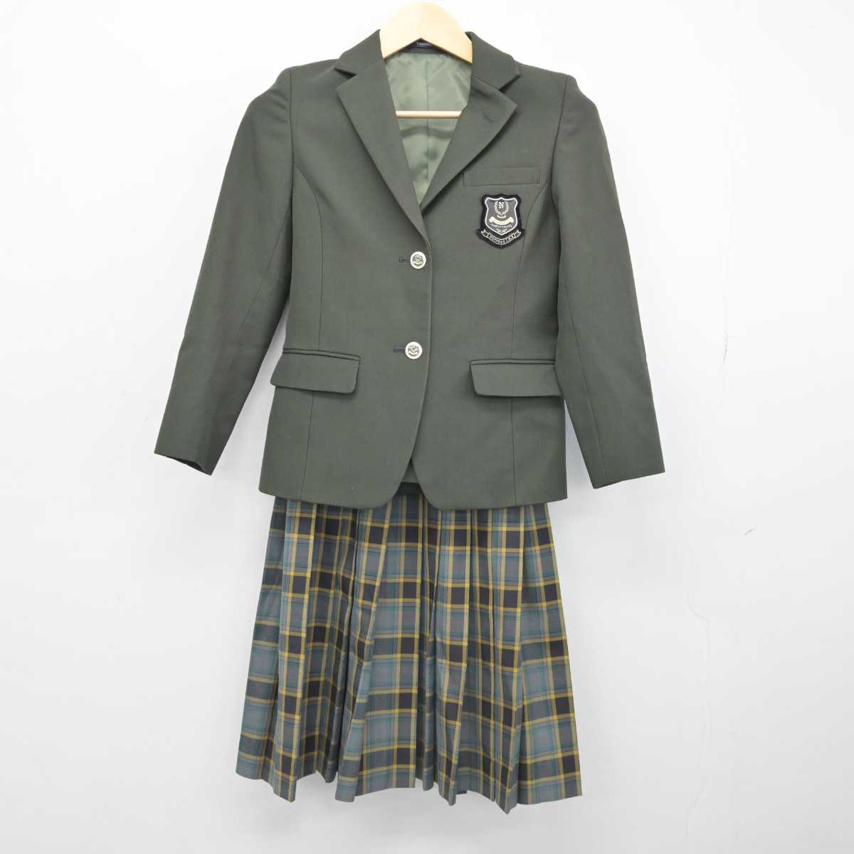 【中古】北海道 野幌中学校 女子制服 2点 (ブレザー・スカート) sf052194