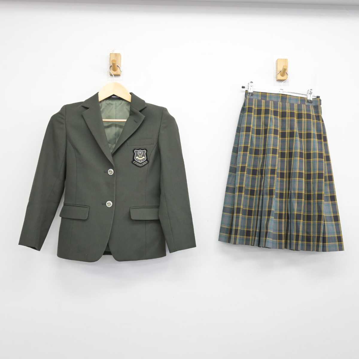 【中古】北海道 野幌中学校 女子制服 2点 (ブレザー・スカート) sf052194