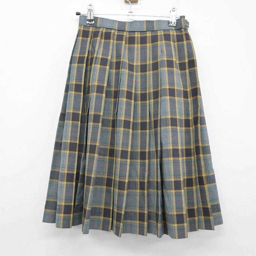 【中古】北海道 野幌中学校 女子制服 2点 (ニットベスト・スカート) sf052195