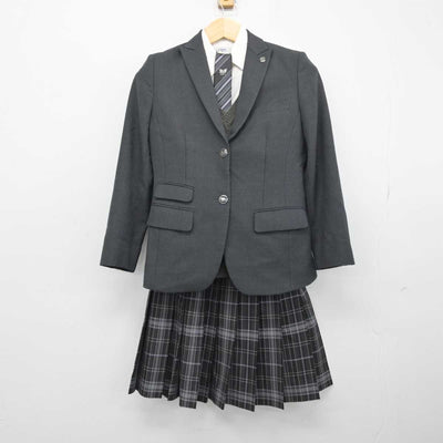 【中古】宮城県 東北高等学校 女子制服 5点 (ブレザー・ニット・シャツ・スカート) sf052202