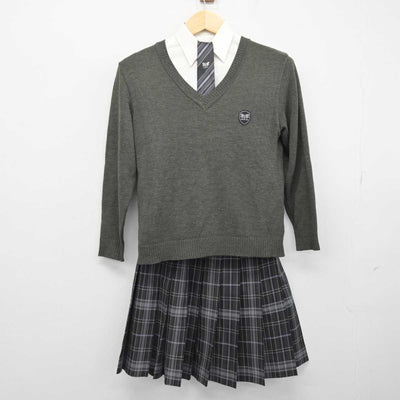 【中古】宮城県 東北高等学校 女子制服 5点 (ブレザー・ニット・シャツ・スカート) sf052202