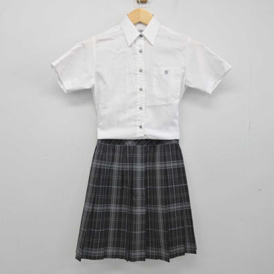 【中古】宮城県 東北高等学校 女子制服 2点 (シャツ・スカート) sf052203