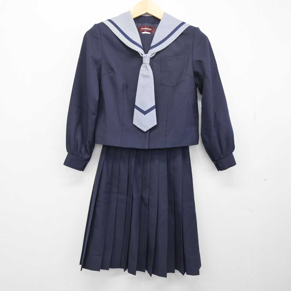 【中古】宮城県 富谷第二中学校 女子制服 4点 (セーラー服・スカート) sf052205