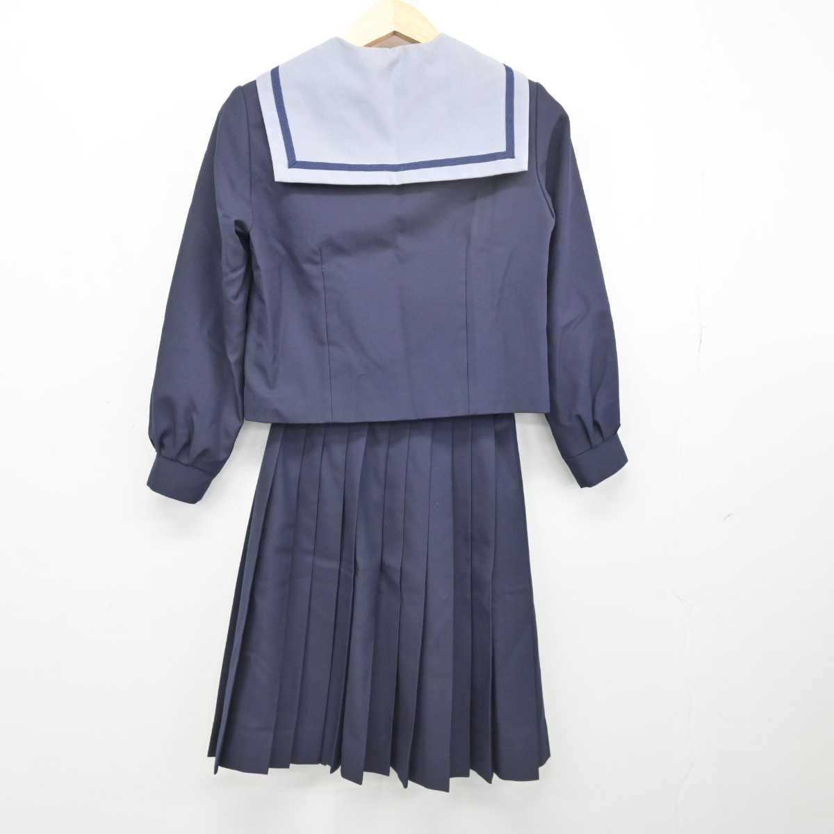 【中古】宮城県 富谷第二中学校 女子制服 4点 (セーラー服・スカート) sf052205