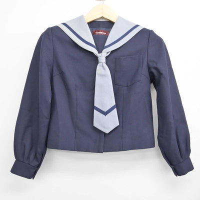 【中古】宮城県 富谷第二中学校 女子制服 4点 (セーラー服・スカート) sf052205