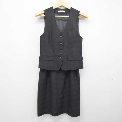 【中古】 事務服 女子制服 3点 (ジャケット・ベスト・スカート) sf052207