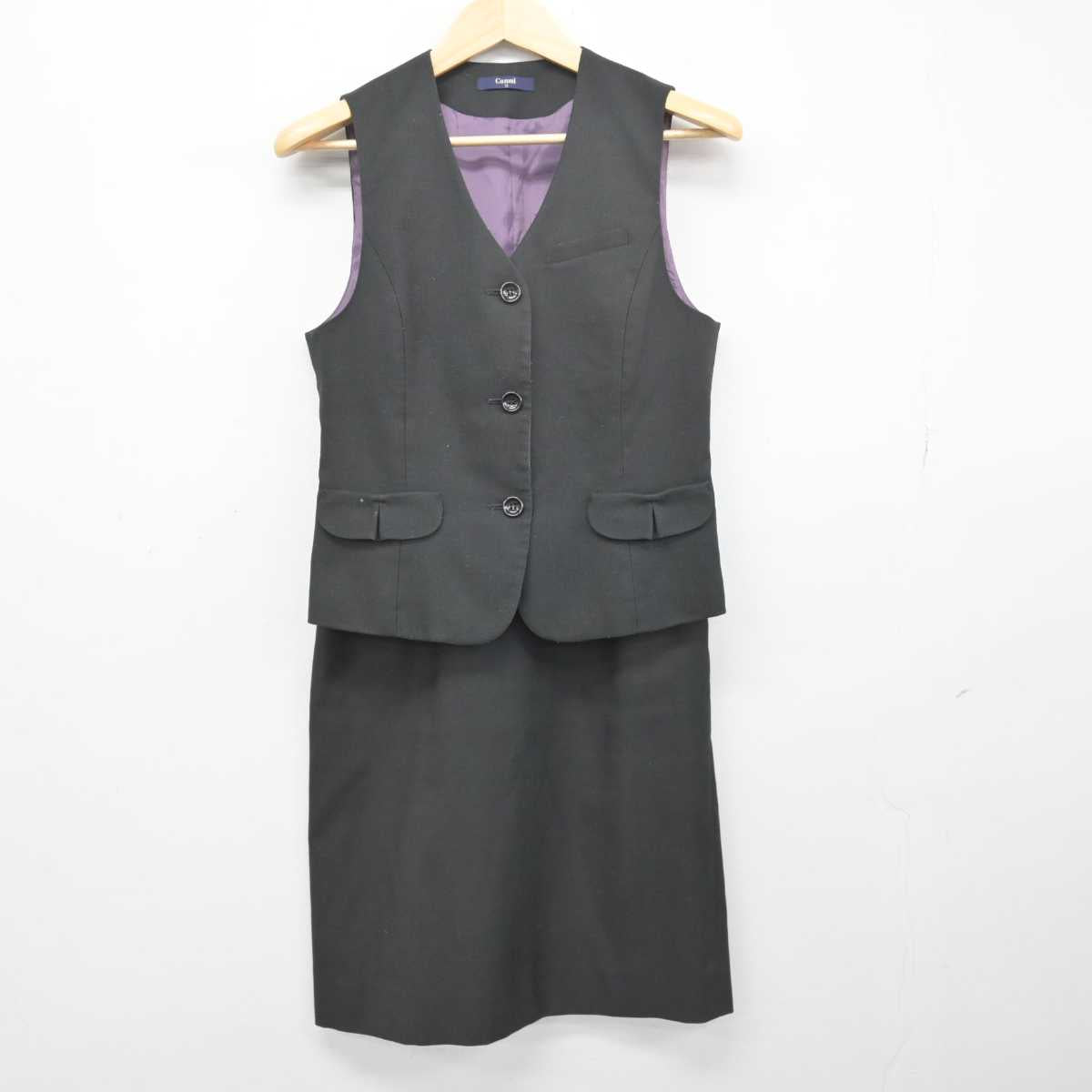 【中古】 事務服 女子制服 2点 (ジャケット・スカート) sf052215