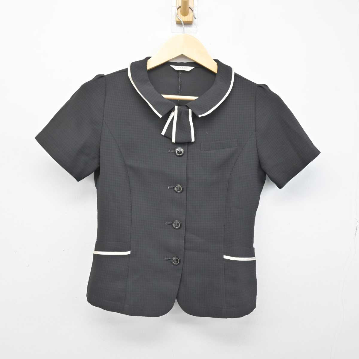 【中古】 事務服 女子制服 2点 (ブラウス・スカート) sf052232