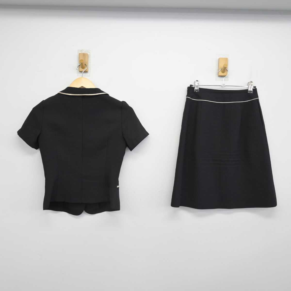 【中古】 事務服 女子制服 2点 (ブラウス・スカート) sf052234