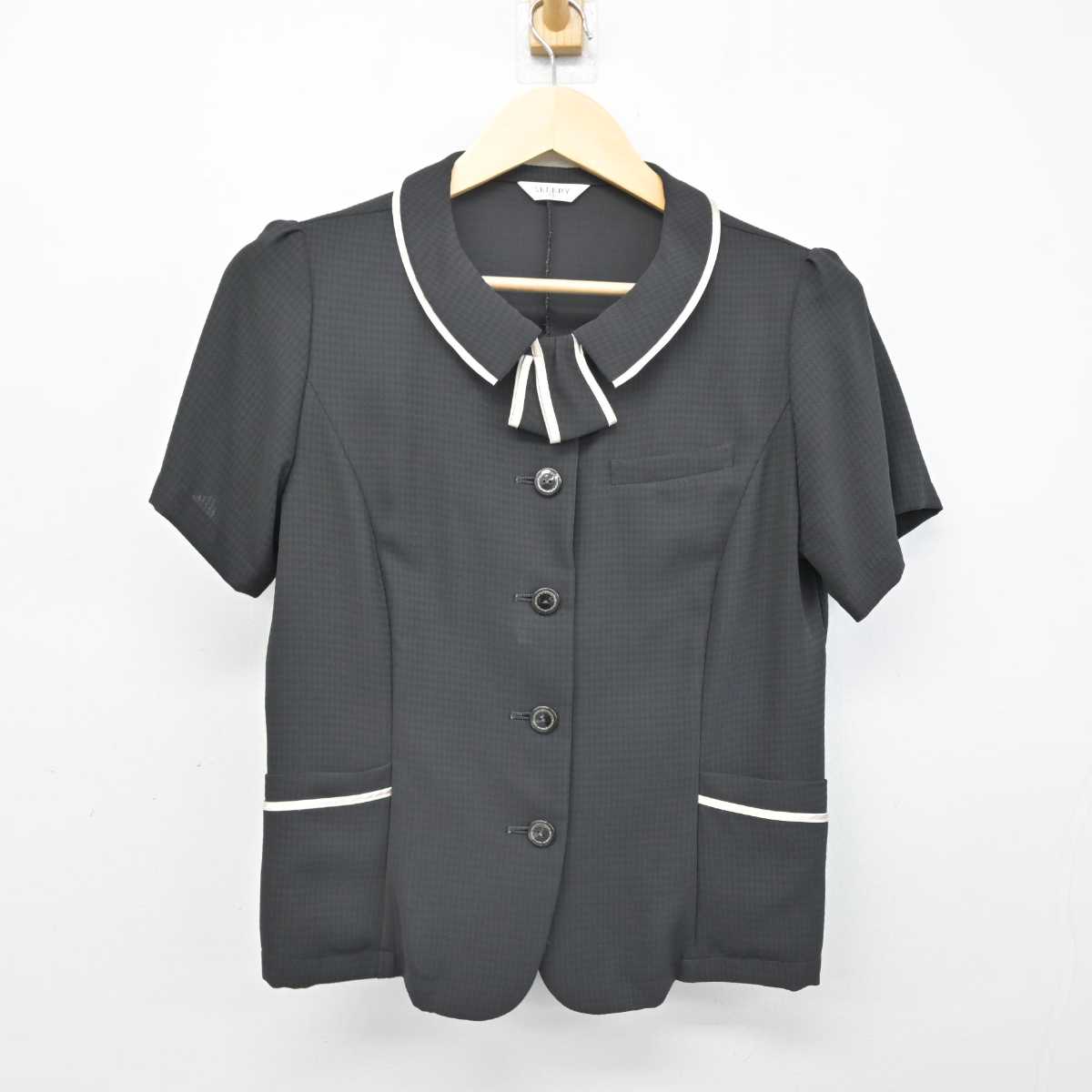 【中古】 事務服 女子制服 2点 (ブラウス・スカート) sf052236