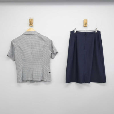 【中古】 事務服 女子制服 2点 (ブラウス・スカート) sf052238