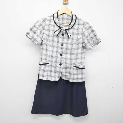 【中古】 事務服 女子制服 2点 (ブラウス・スカート) sf052239