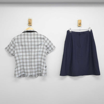 【中古】 事務服 女子制服 2点 (ブラウス・スカート) sf052239