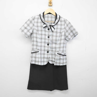 【中古】 事務服 女子制服 2点 (ブラウス・スカート) sf052244