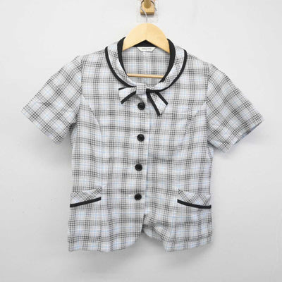 【中古】 事務服 女子制服 2点 (ブラウス・スカート) sf052244