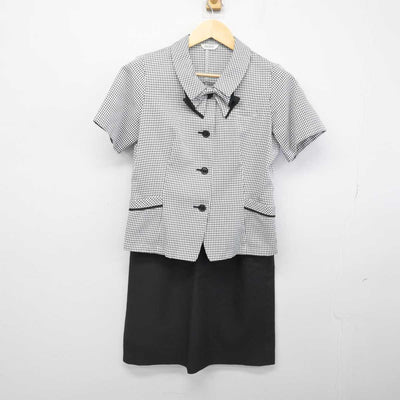 【中古】 事務服 女子制服 2点 (ブラウス・スカート) sf052247