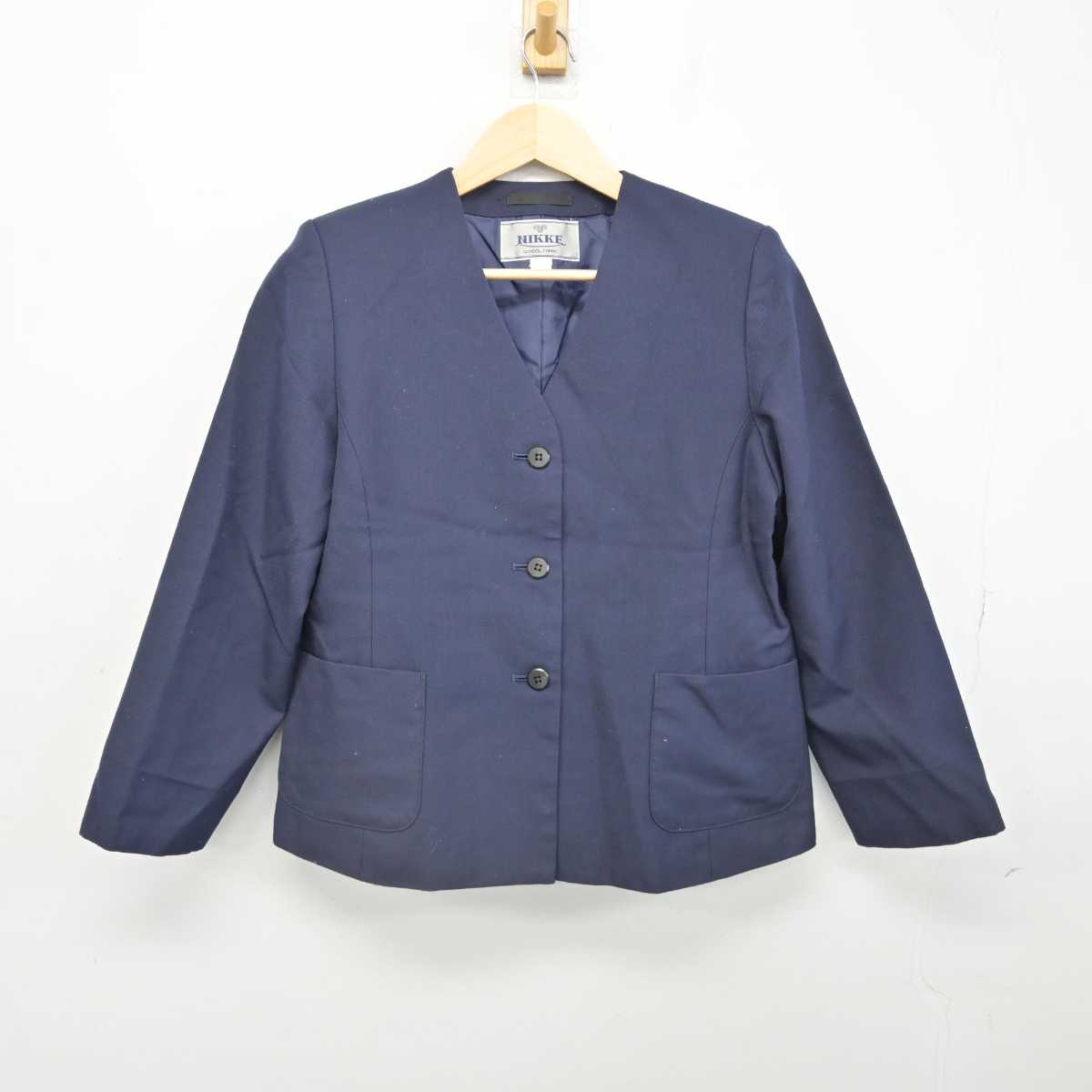 【中古】岡山県 芳泉中学校 女子制服 4点 (ブレザー・シャツ・スカート) sf052263