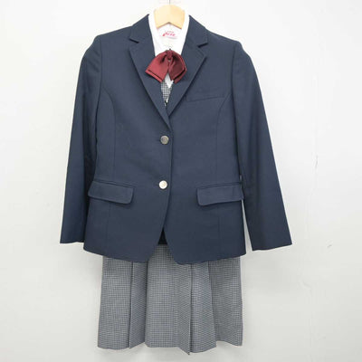 【中古】北海道 厚別中学校 女子制服 5点 (ブレザー・ベスト・シャツ・スカート) sf052276