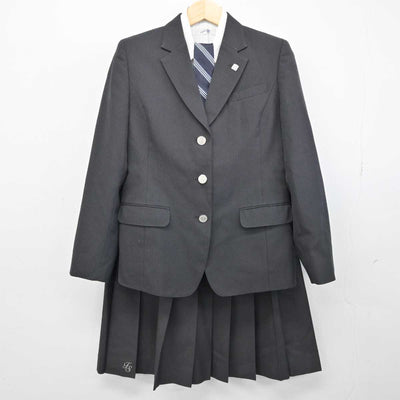 【中古】広島県 福山商業高等学校 女子制服 4点 (ブレザー・シャツ・スカート) sf052292