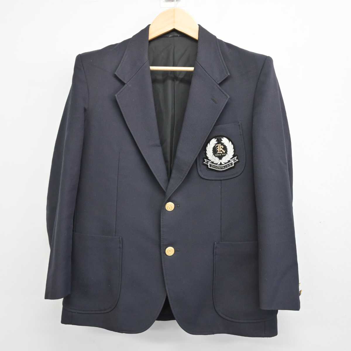 【中古】神奈川県 大野北中学校 男子制服 2点 (ブレザー・ズボン) sf052296