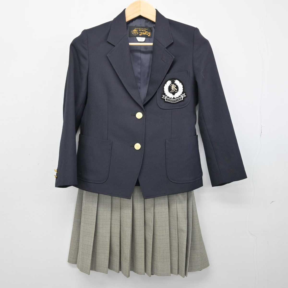 【中古】神奈川県 大野北中学校 女子制服 3点 (ブレザー・スカート) sf052298