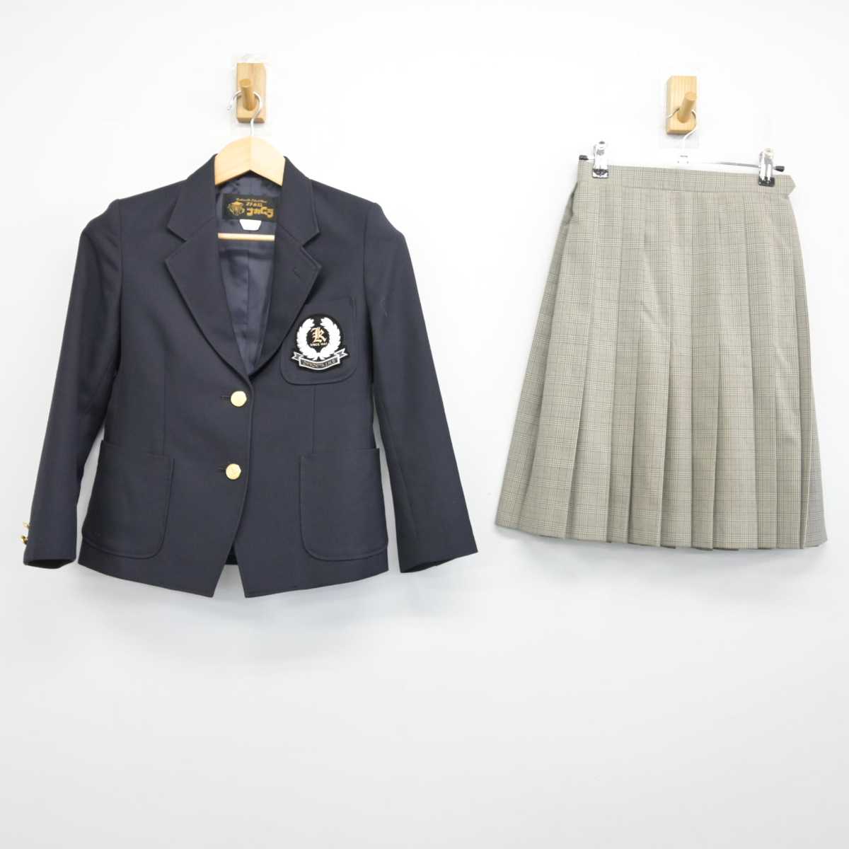 【中古】神奈川県 大野北中学校 女子制服 3点 (ブレザー・スカート) sf052298