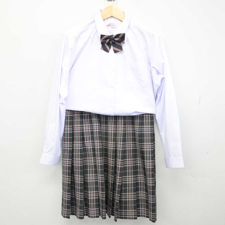 中古】東京都 大原学園高等学校 女子制服 4点 (シャツ・スカート
