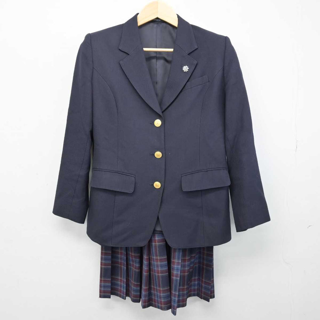 【中古】広島県 呉高等学校 女子制服 3点 (ブレザー・スカート