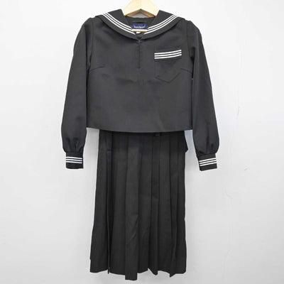 【中古】愛知県 西条市立北中学校 女子制服 3点 (セーラー服・ジャンパースカート・スカート) sf052316