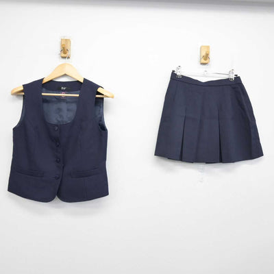 【中古】神奈川県 座間高等学校 女子制服 2点 (ベスト・スカート) sf052321