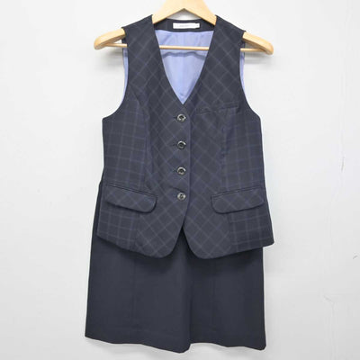 【中古】 事務服 女子制服 3点 (ジャケット・ベスト・スカート) sf052326