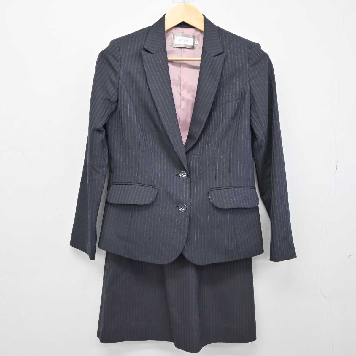 【中古】 事務服 女子制服 2点 (ジャケット・スカート) sf052338