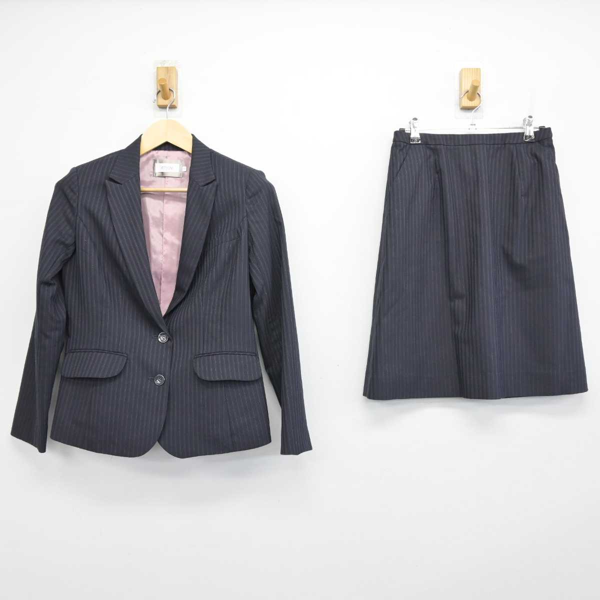 【中古】 事務服 女子制服 2点 (ジャケット・スカート) sf052338