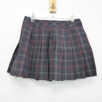 【中古】千葉県 船橋旭高等学校 女子制服 2点 (ニットベスト・スカート) sf052349