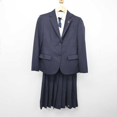 【中古】大分県 大分東高等学校 女子制服 3点 (ブレザー・シャツ・スカート) sf052371