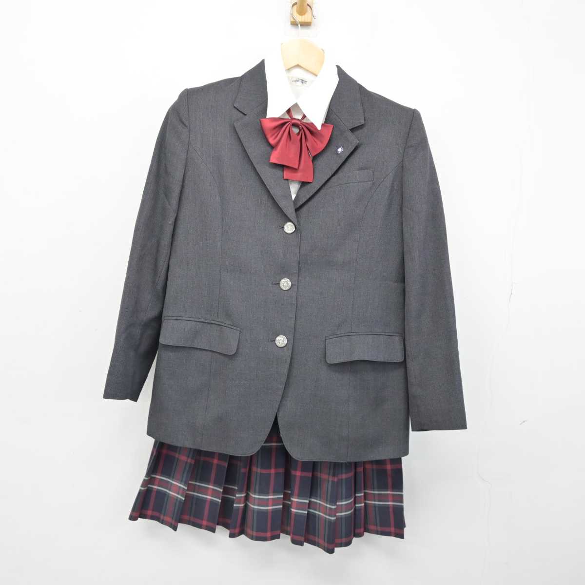 【中古】北海道 札幌大谷中学校・高等学校 女子制服 5点 (ブレザー・シャツ・スカート) sf052396