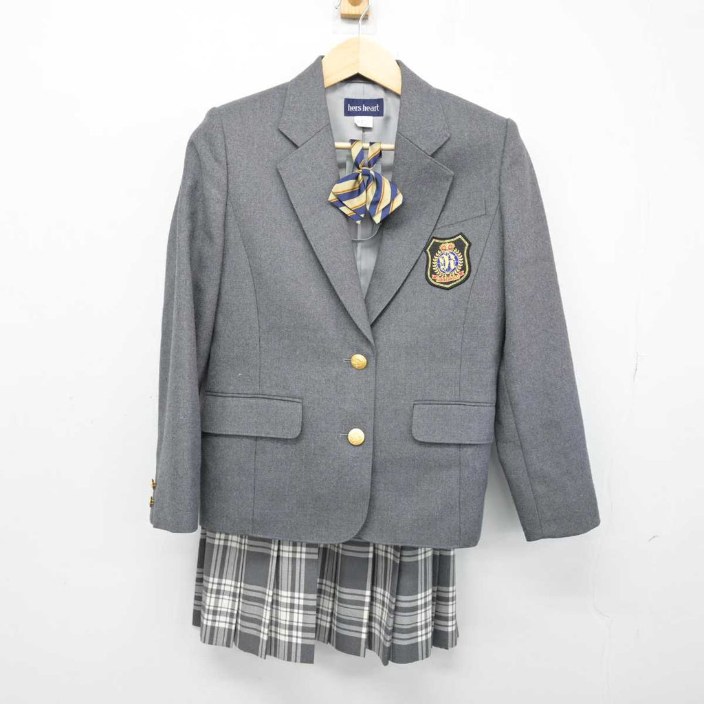 中古】東京都 立志舎高等学校 女子制服 3点 (ブレザー・スカート