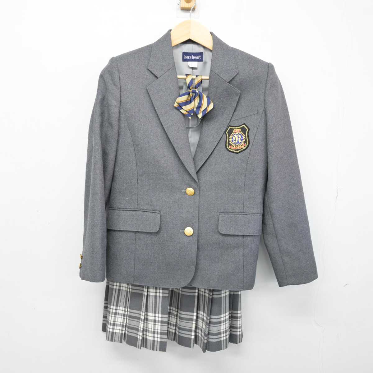 【中古】東京都 立志舎高等学校 女子制服 3点 (ブレザー・スカート) sf052405