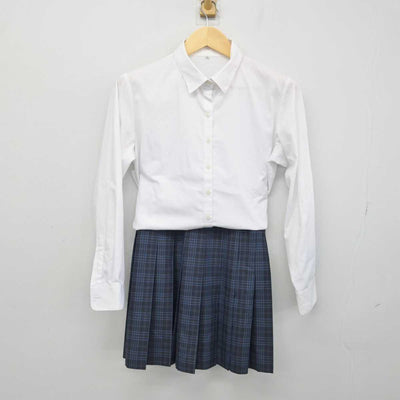 【中古】東京都 立志舎高等学校 女子制服 2点 (シャツ・スカート) sf052406