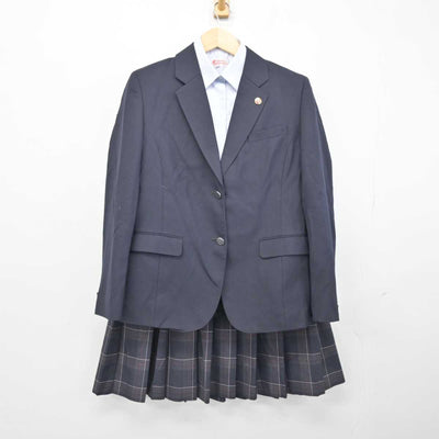 【中古】埼玉県 宮代高等学校 女子制服 3点 (ブレザー・シャツ・スカート) sf052412