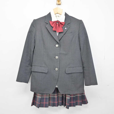 【中古】北海道 札幌大谷中学校・高等学校 女子制服 5点 (ブレザー・ニット・シャツ・スカート) sf052419