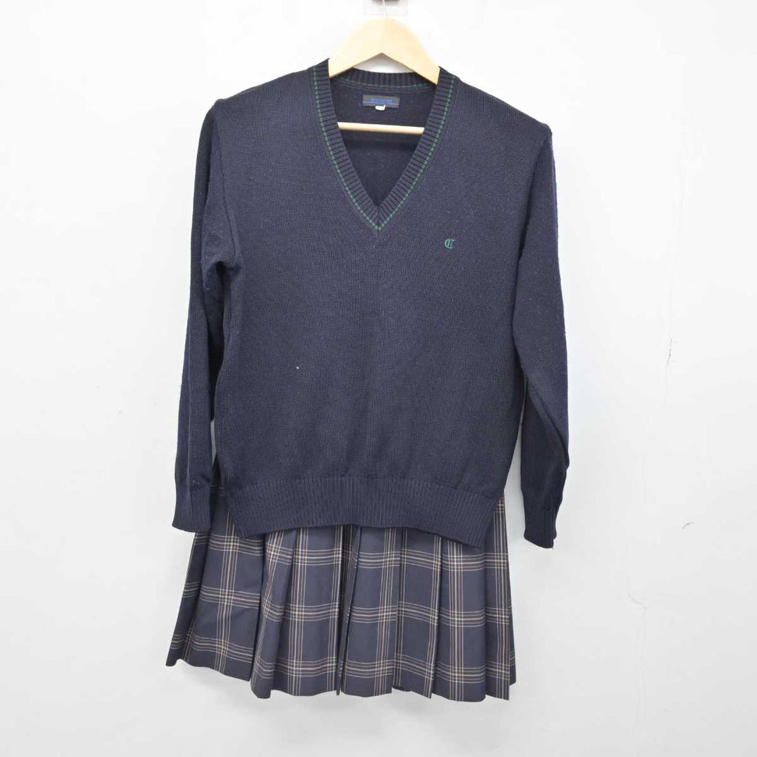 【中古】埼玉県 所沢中央高等学校 女子制服 2点 (ニット・スカート) sf052435 | 中古制服通販パレイド