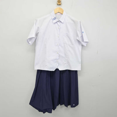 【中古】愛知県 瀬戸高等学校 女子制服 2点 (シャツ・スカート) sf052440