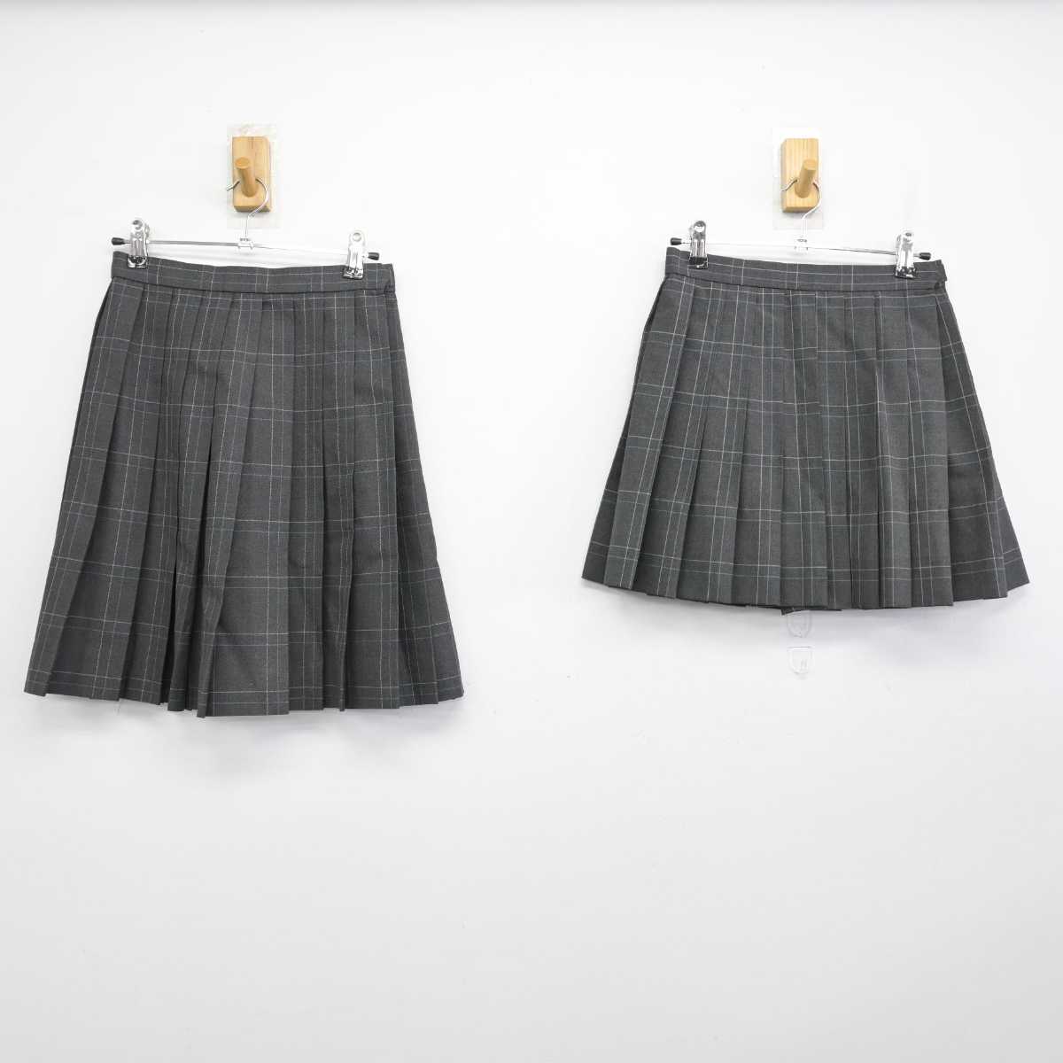 【中古】東京都 東大和高等学校 女子制服 4点 (ブレザー・スカート・スカート) sf052448