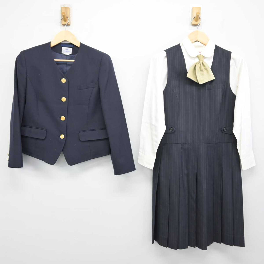 【中古】静岡県 藤枝順心高等学校 女子制服 4点 (ブレザー・シャツ・ジャンパースカート) sf052478 | 中古制服通販パレイド