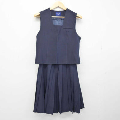 【中古】北海道 苫小牧東中学校 女子制服 4点 (セーラー服・ベスト・スカート) sf052487