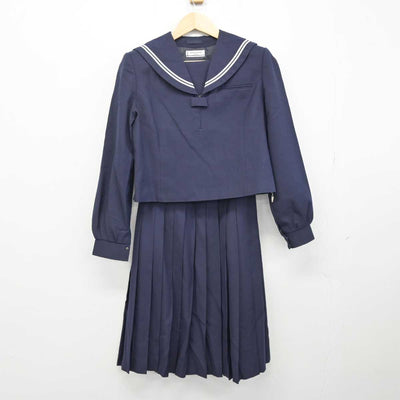 【中古】北海道 苫小牧東中学校 女子制服 3点 (セーラー服・ベスト・スカート) sf052488